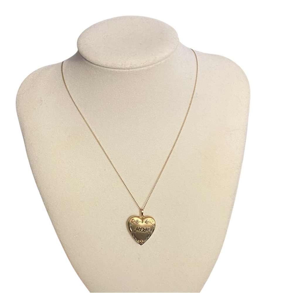 Vintage 14k Heart Pendant Necklace